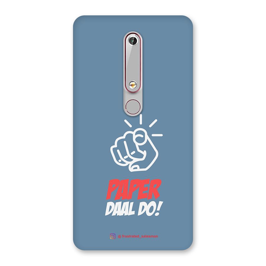 Paper Daal Do SteelBlue Back Case for Nokia 6.1