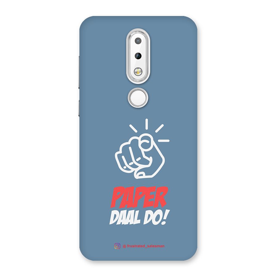 Paper Daal Do SteelBlue Back Case for Nokia 6.1 Plus