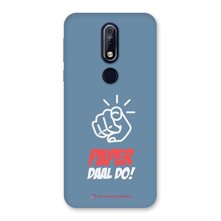 Paper Daal Do SteelBlue Back Case for Nokia 7.1