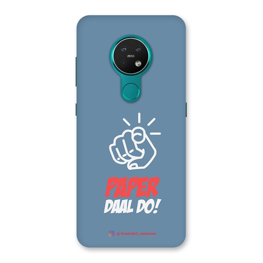 Paper Daal Do SteelBlue Back Case for Nokia 7.2