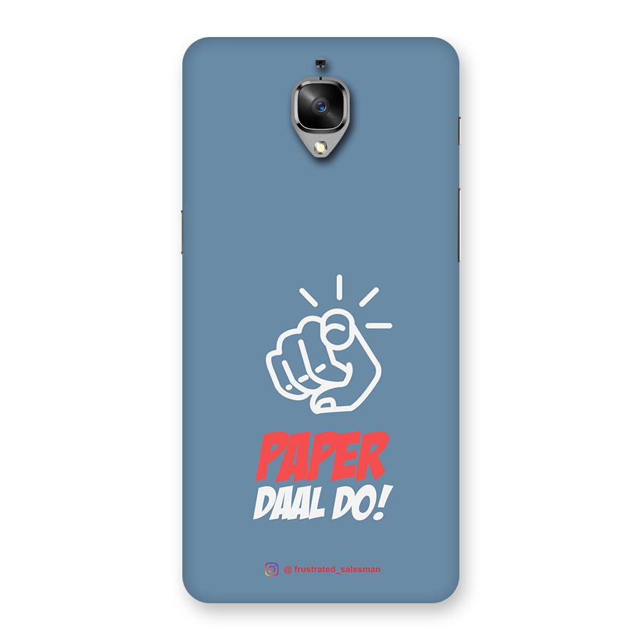 Paper Daal Do SteelBlue Back Case for OnePlus 3