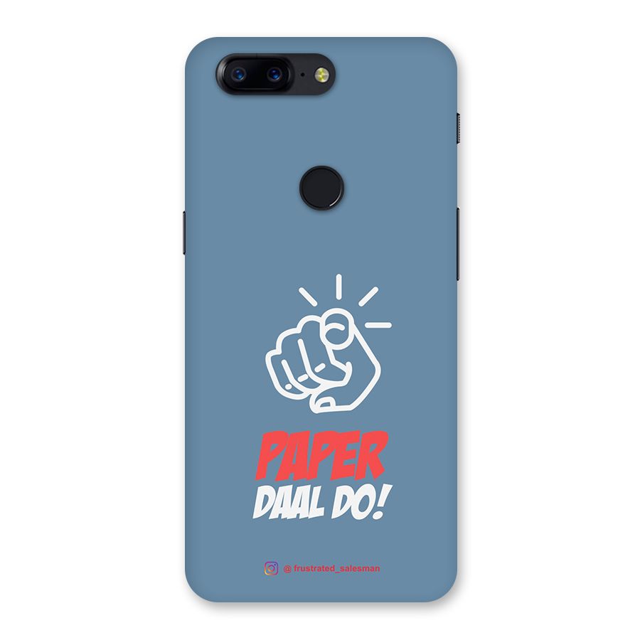 Paper Daal Do SteelBlue Back Case for OnePlus 5T