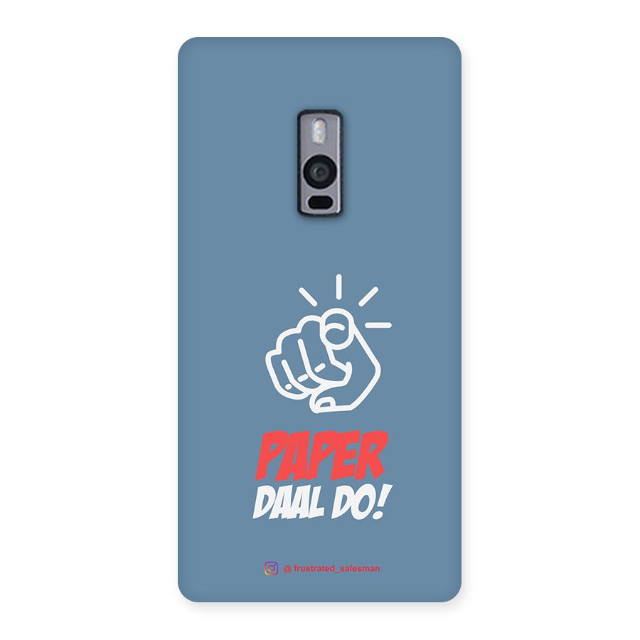 Paper Daal Do SteelBlue Back Case for OnePlus Two