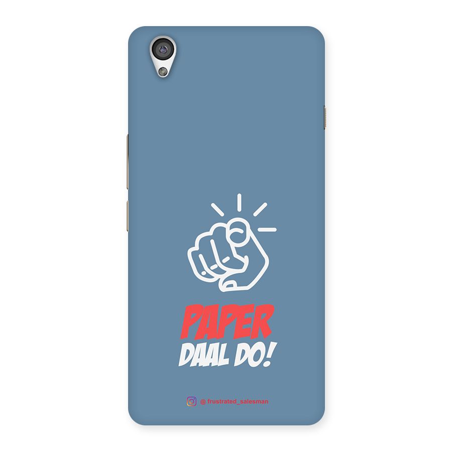Paper Daal Do SteelBlue Back Case for OnePlus X