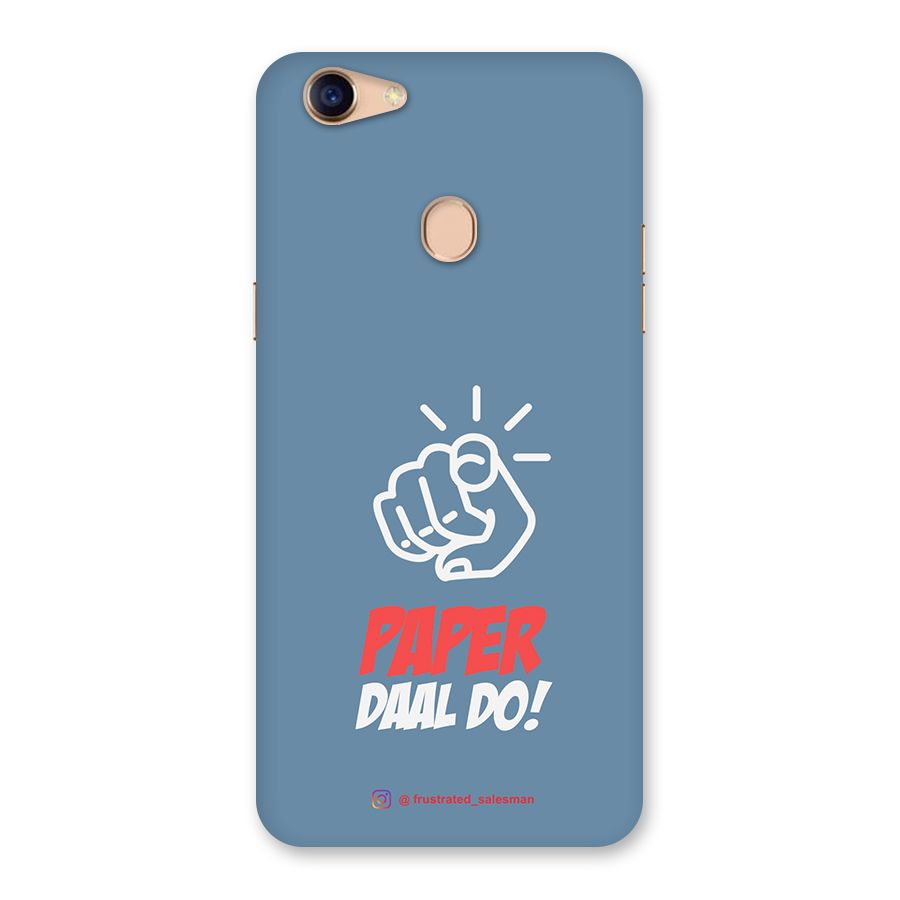 Paper Daal Do SteelBlue Back Case for Oppo F5 Youth