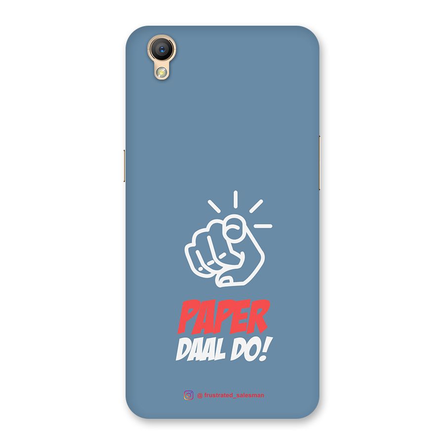 Paper Daal Do SteelBlue Back Case for Oppo A37