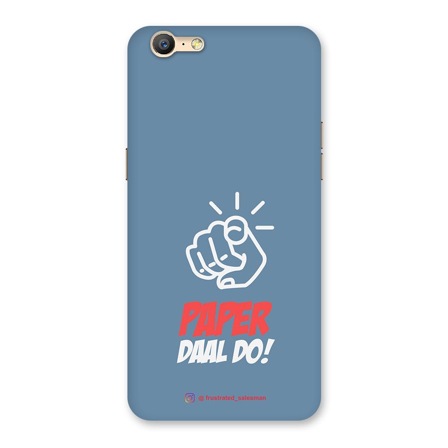 Paper Daal Do SteelBlue Back Case for Oppo A39