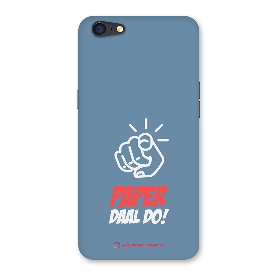 Paper Daal Do SteelBlue Back Case for Oppo A71