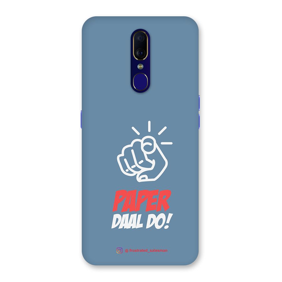 Paper Daal Do SteelBlue Back Case for Oppo A9