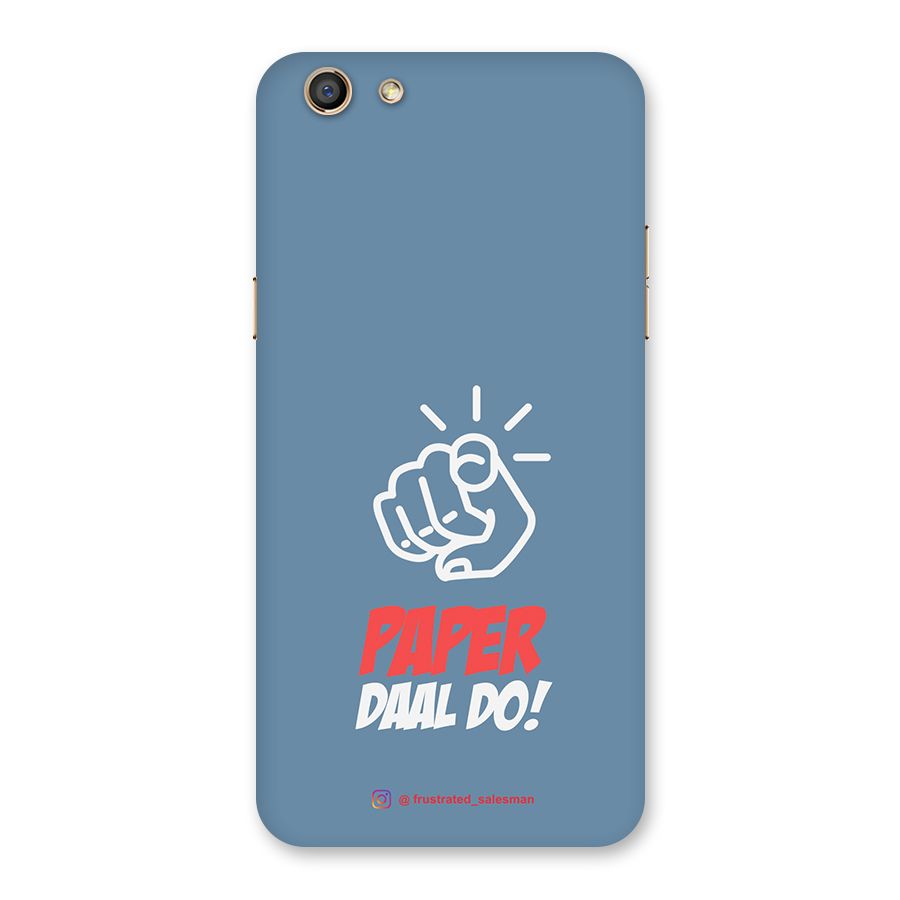 Paper Daal Do SteelBlue Back Case for Oppo F3