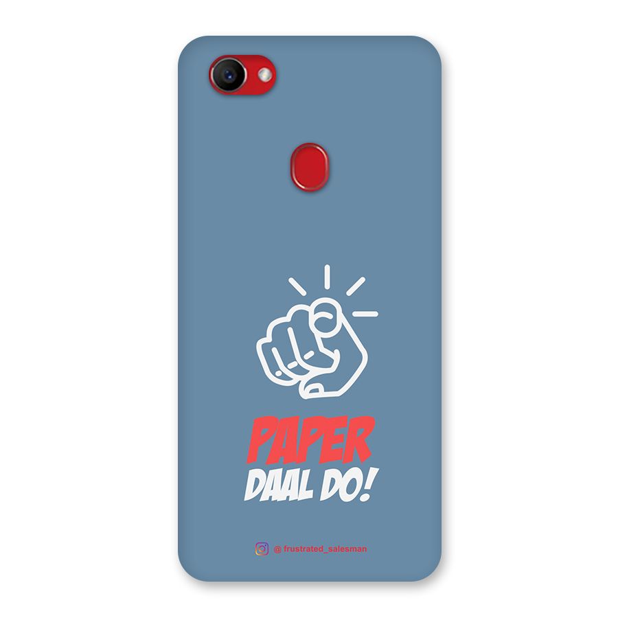 Paper Daal Do SteelBlue Back Case for Oppo F7