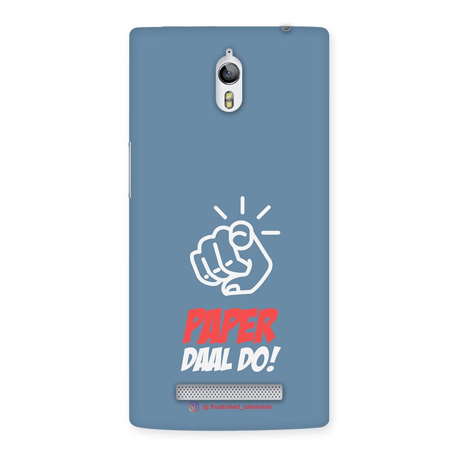 Paper Daal Do SteelBlue Back Case for Oppo Find 7