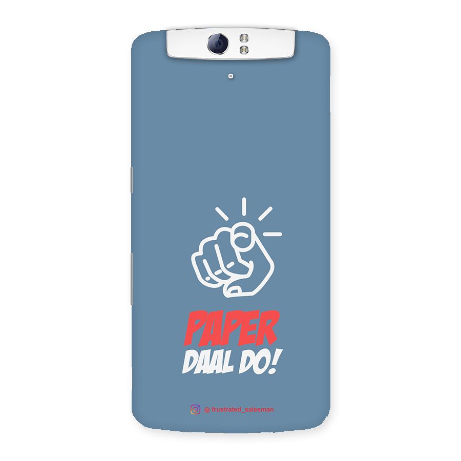 Paper Daal Do SteelBlue Back Case for Oppo N1