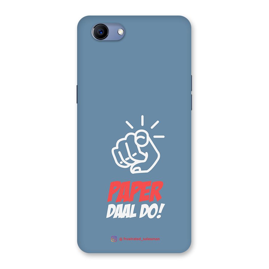 Paper Daal Do SteelBlue Back Case for Oppo Realme 1