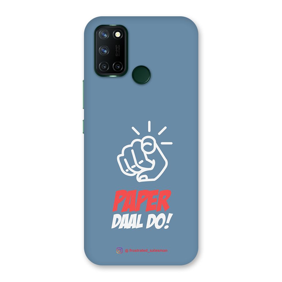Paper Daal Do SteelBlue Back Case for Realme 7i