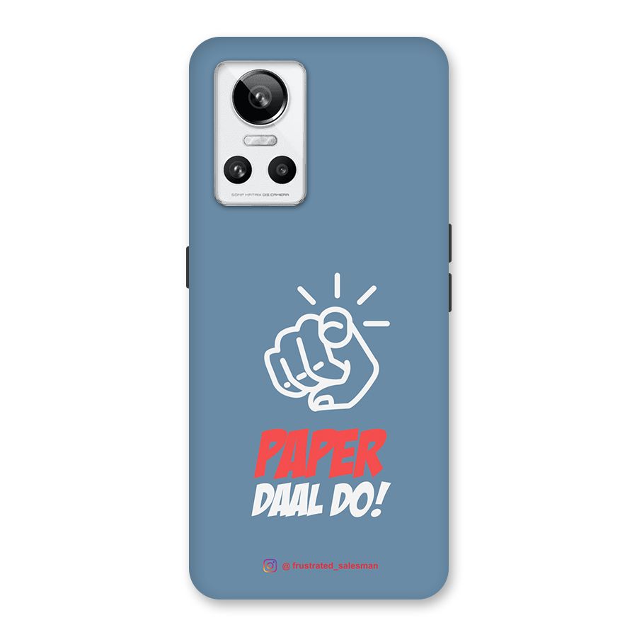 Paper Daal Do SteelBlue Back Case for Realme GT Neo 3