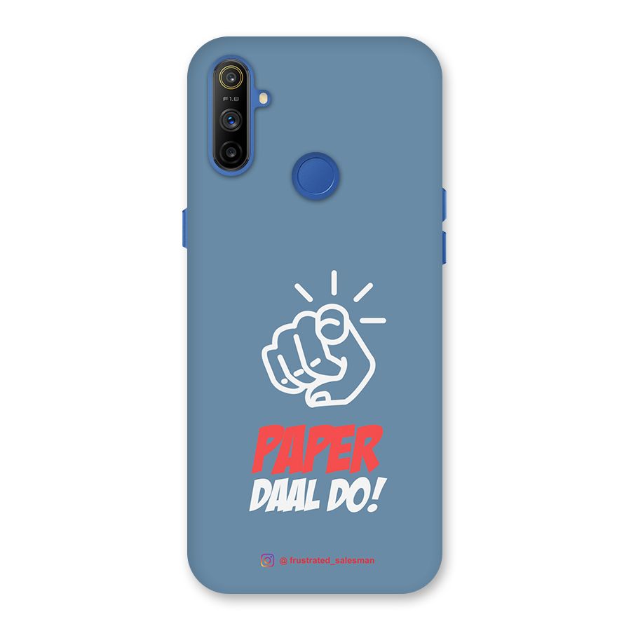 Paper Daal Do SteelBlue Back Case for Realme Narzo 10A