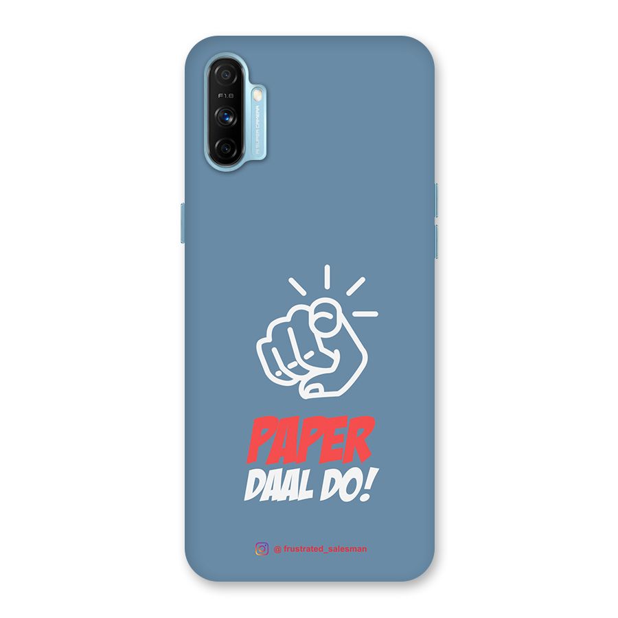 Paper Daal Do SteelBlue Back Case for Realme Narzo 20A