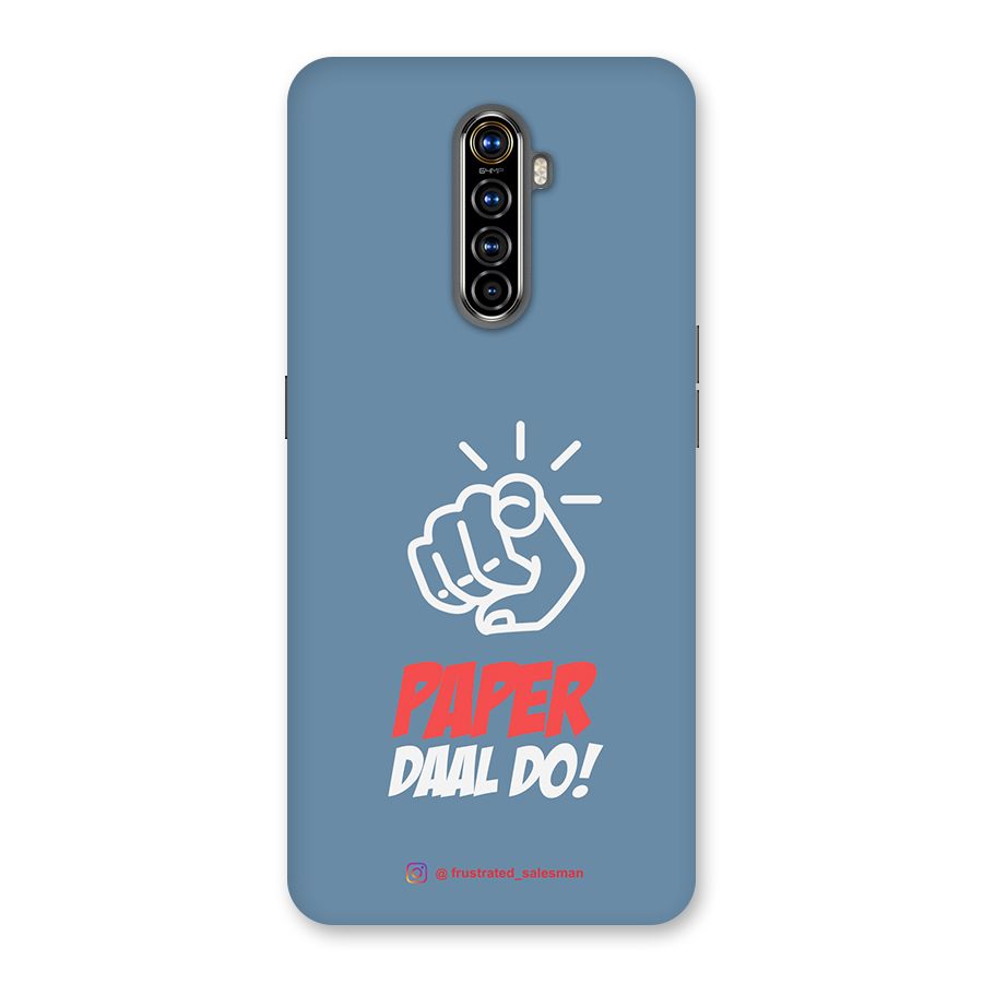 Paper Daal Do SteelBlue Back Case for Realme X2 Pro