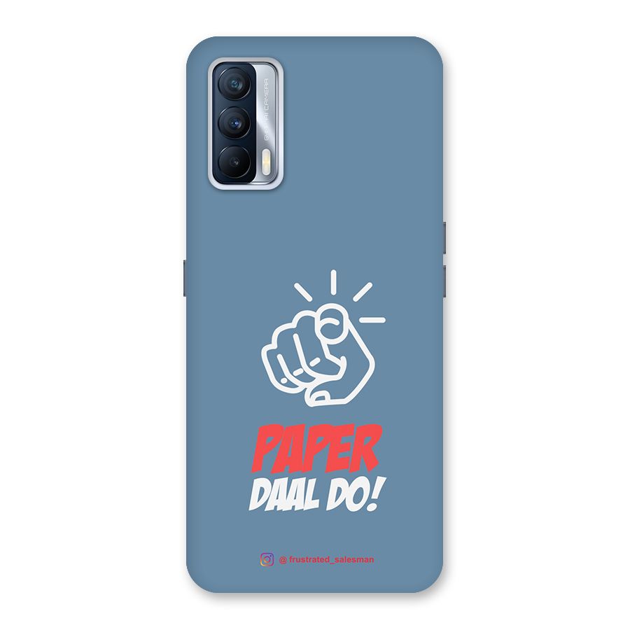 Paper Daal Do SteelBlue Back Case for Realme X7
