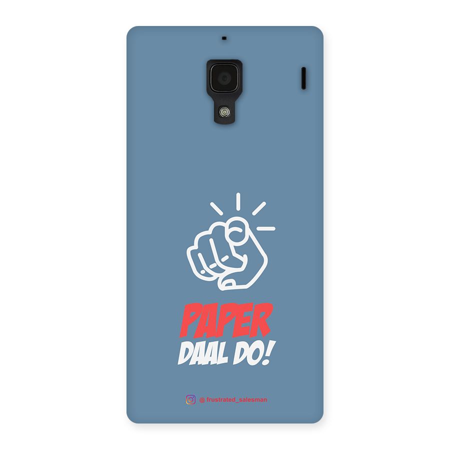 Paper Daal Do SteelBlue Back Case for Redmi 1S