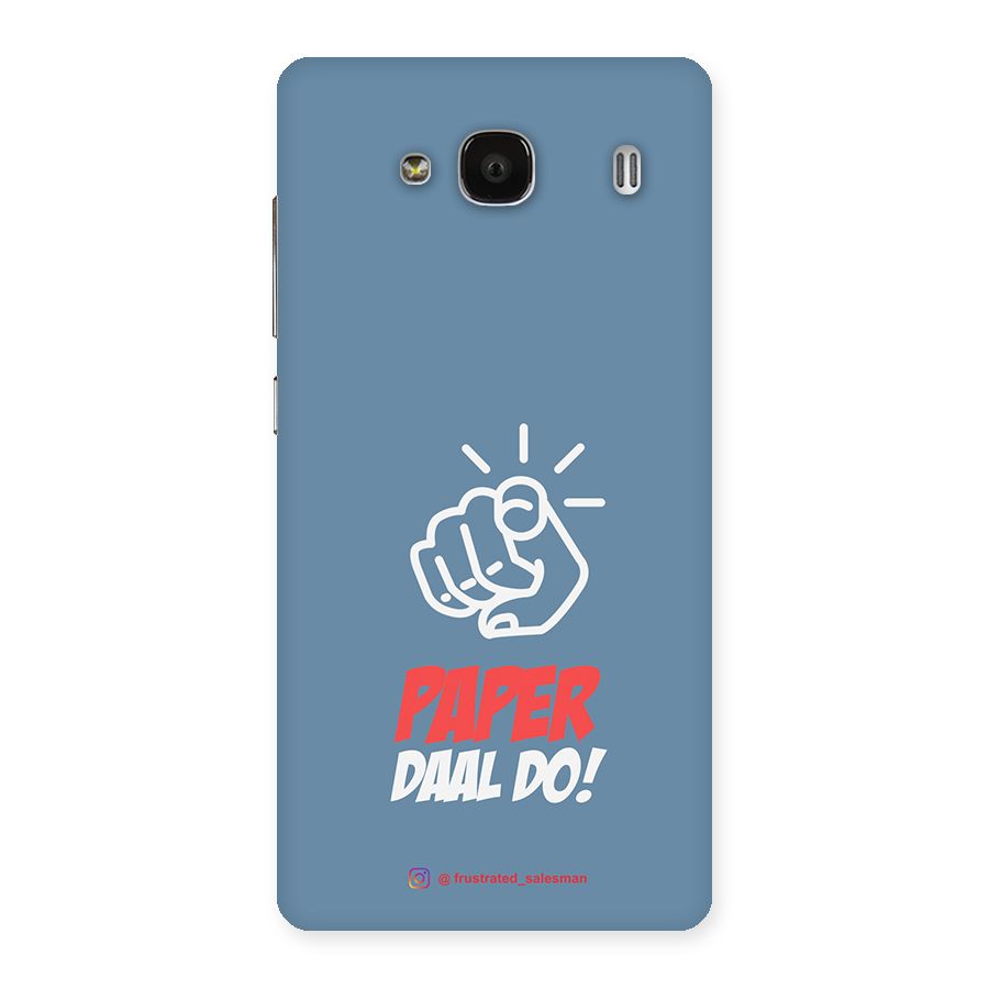 Paper Daal Do SteelBlue Back Case for Redmi 2