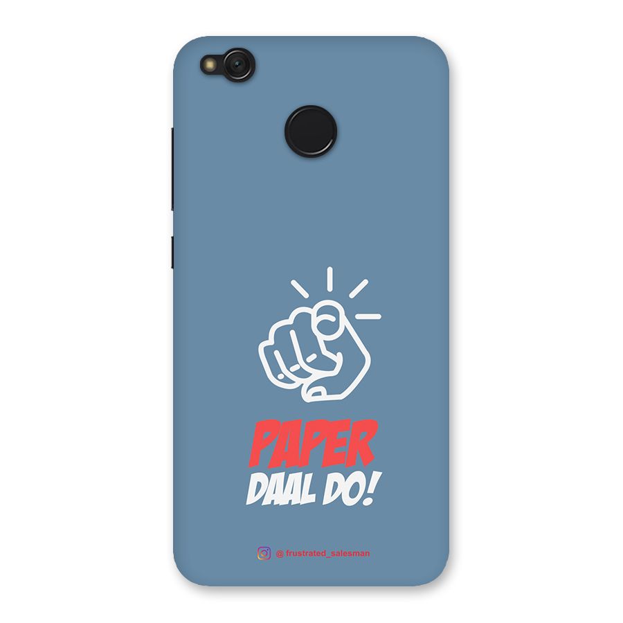 Paper Daal Do SteelBlue Back Case for Redmi 4