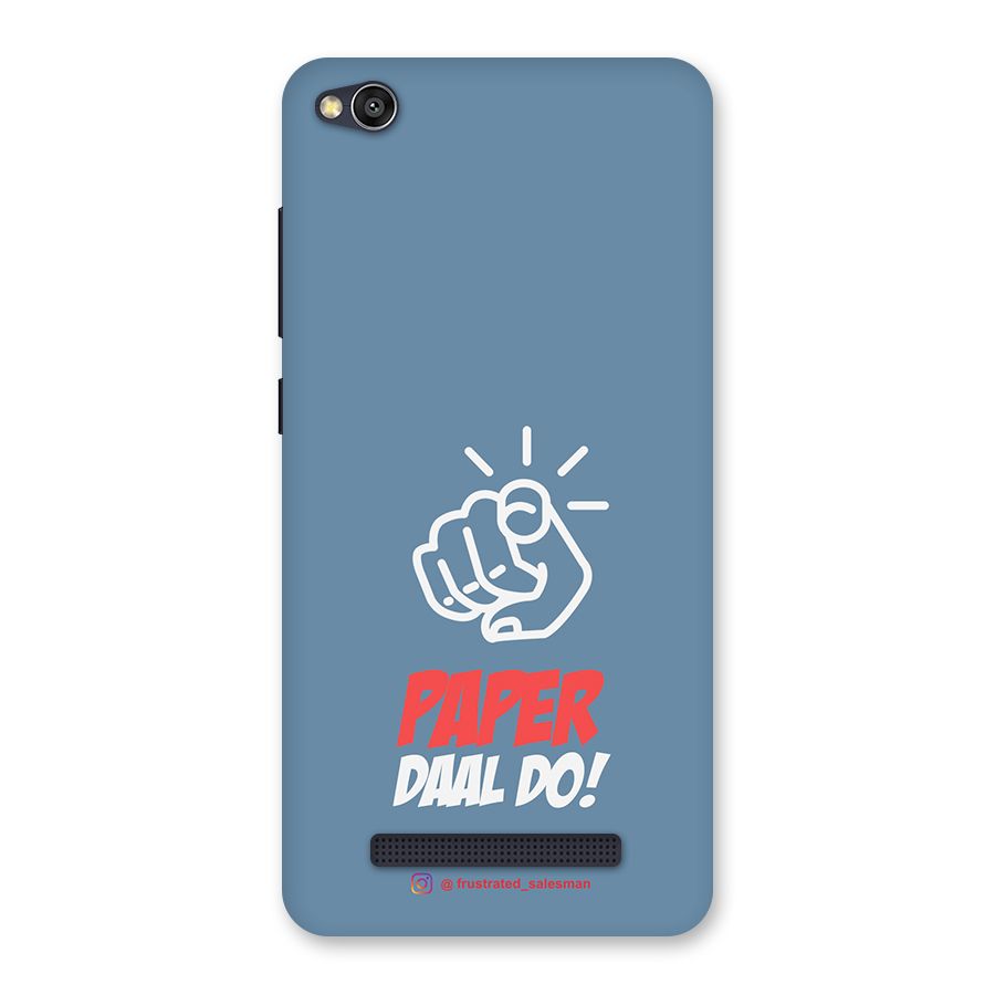 Paper Daal Do SteelBlue Back Case for Redmi 4A