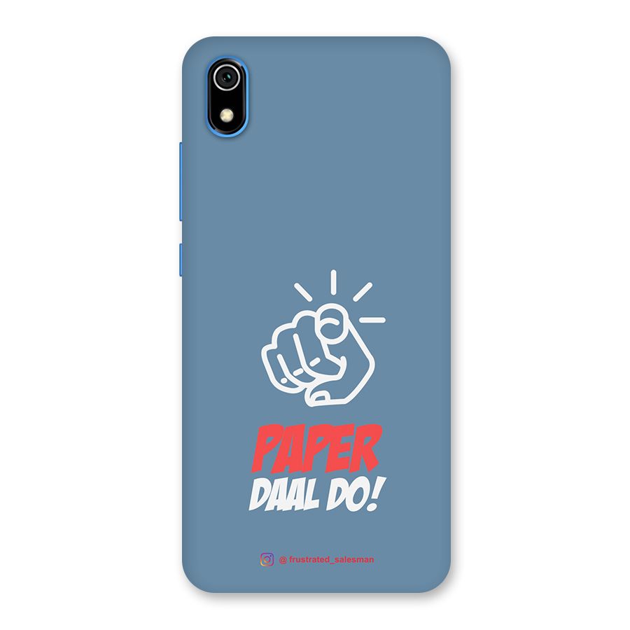 Paper Daal Do SteelBlue Back Case for Redmi 7A