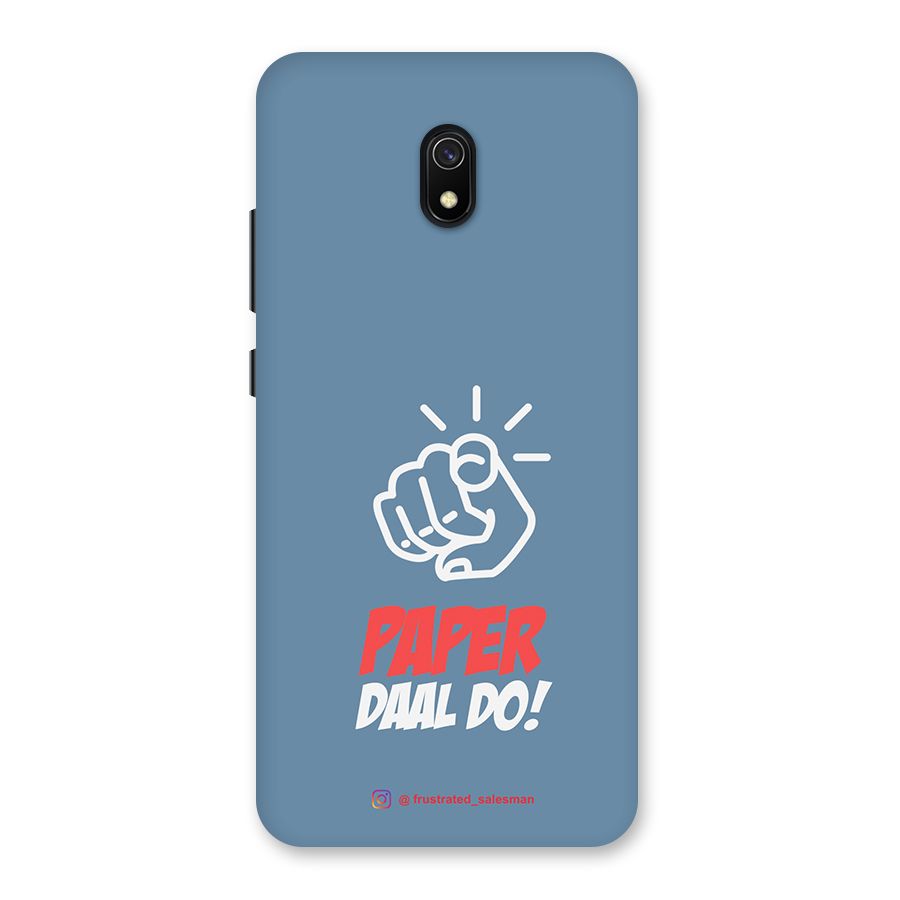 Paper Daal Do SteelBlue Back Case for Redmi 8A