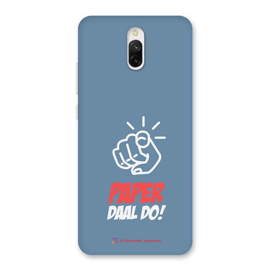 Paper Daal Do SteelBlue Back Case for Redmi 8A Dual