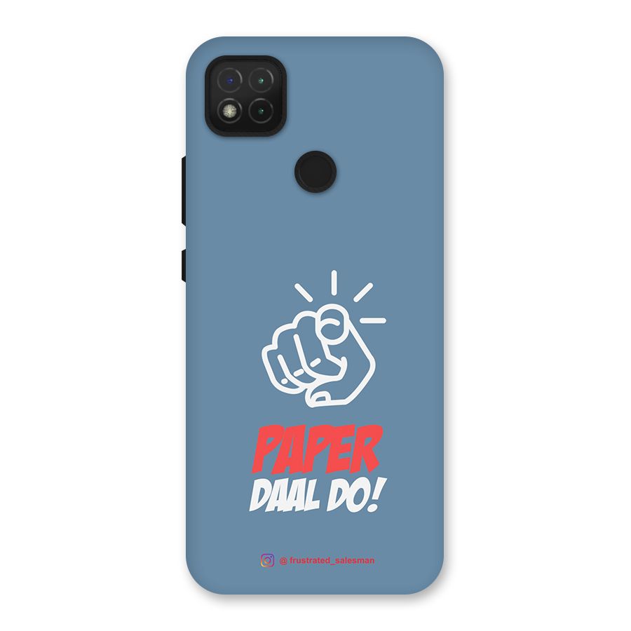 Paper Daal Do SteelBlue Back Case for Redmi 9