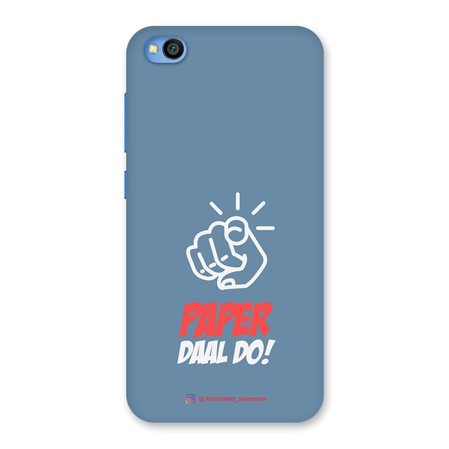 Paper Daal Do SteelBlue Back Case for Redmi Go