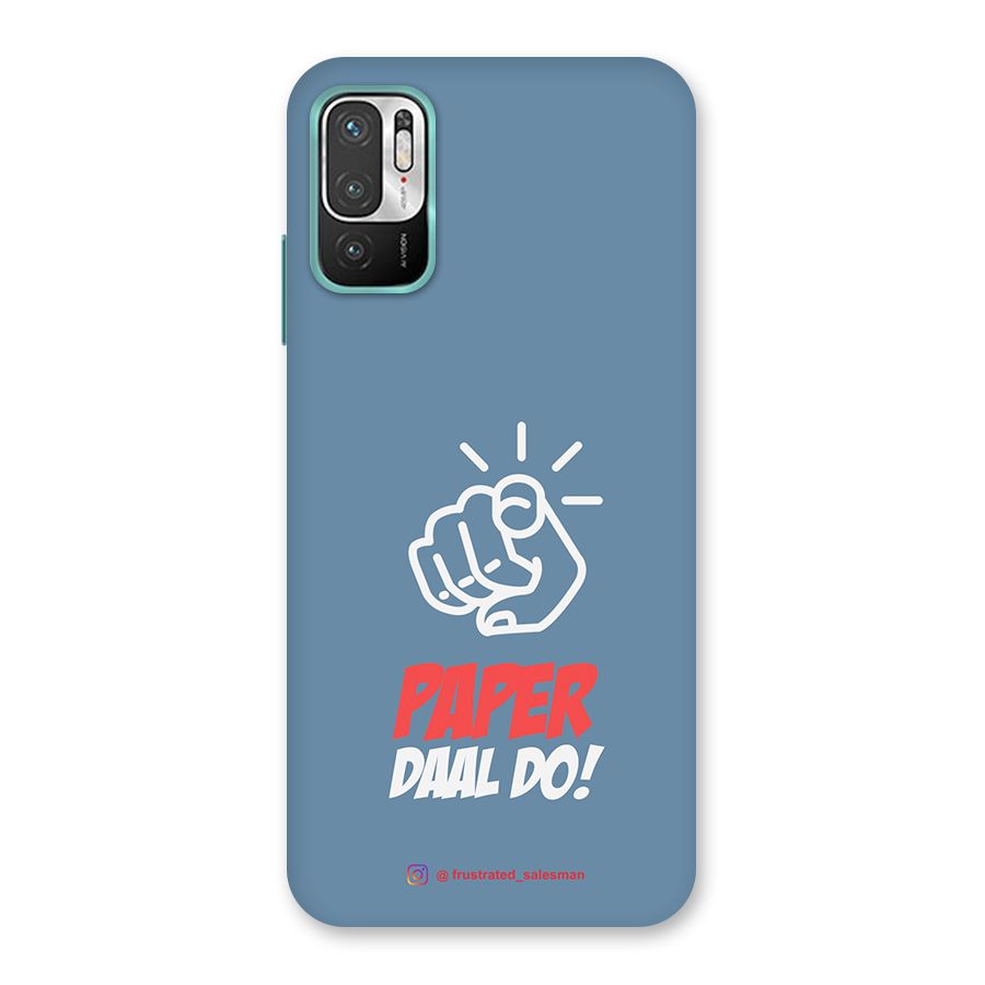Paper Daal Do SteelBlue Back Case for Redmi Note 10T 5G