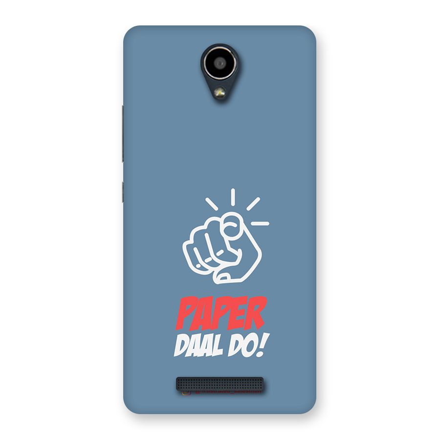 Paper Daal Do SteelBlue Back Case for Redmi Note 2