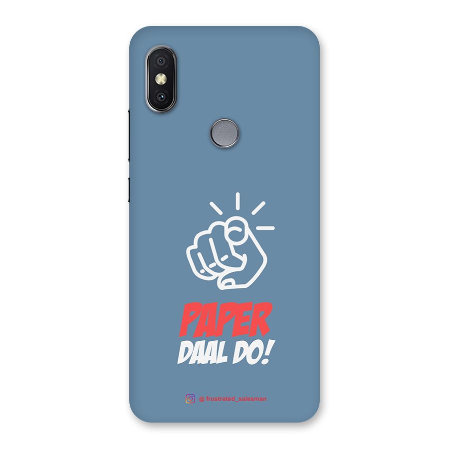 Paper Daal Do SteelBlue Back Case for Redmi Y2