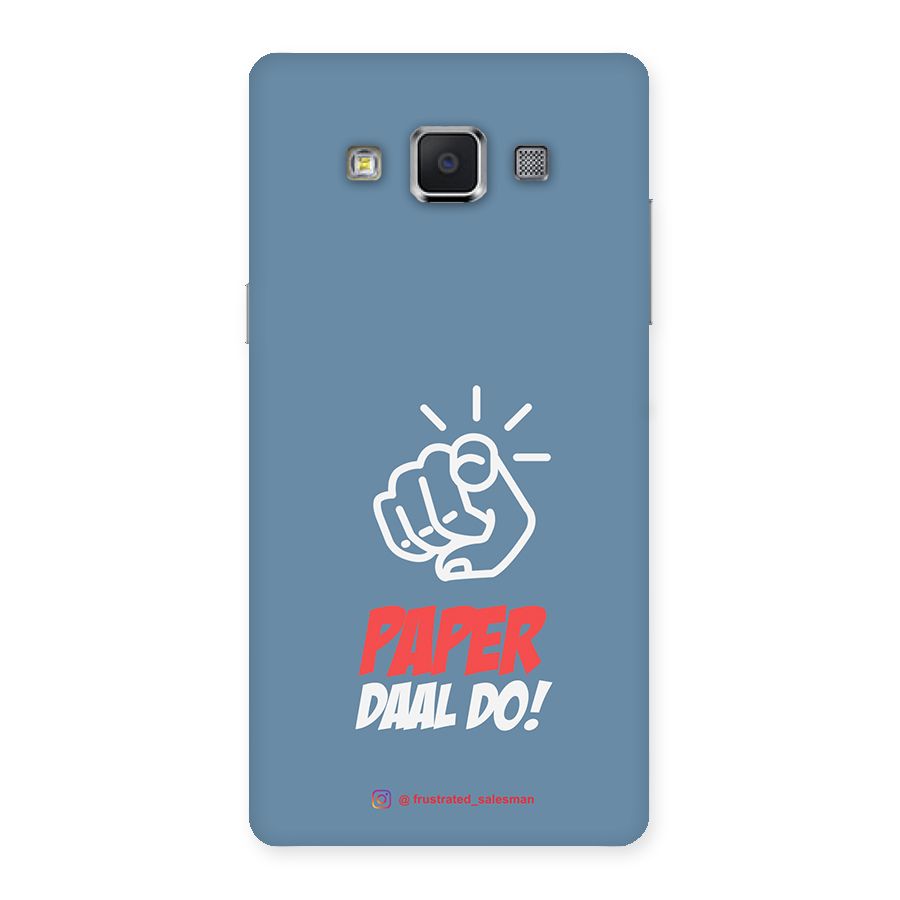 Paper Daal Do SteelBlue Back Case for Samsung Galaxy A5