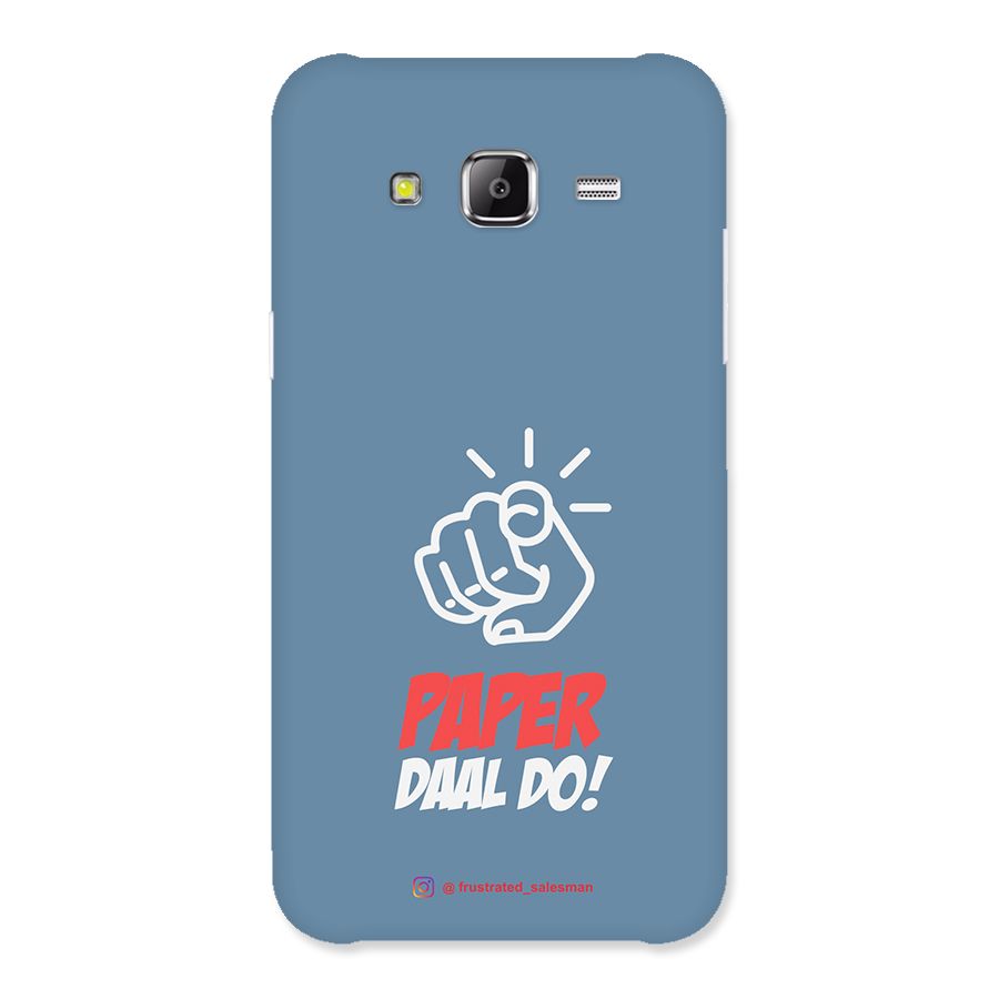 Paper Daal Do SteelBlue Back Case for Samsung Galaxy J2 Prime