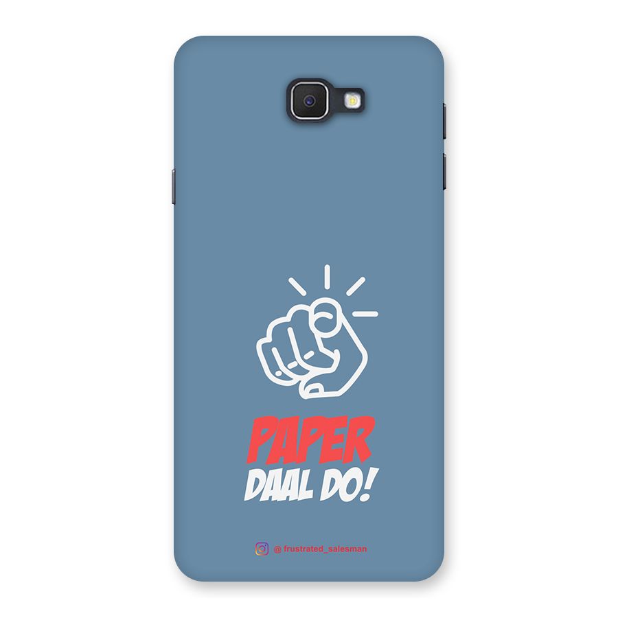 Paper Daal Do SteelBlue Back Case for Samsung Galaxy J7 Prime