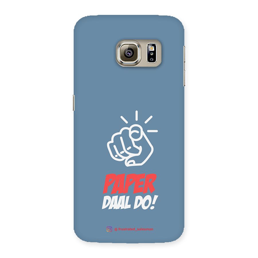 Paper Daal Do SteelBlue Back Case for Samsung Galaxy S6 Edge