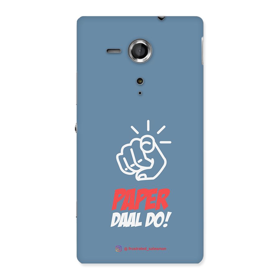Paper Daal Do SteelBlue Back Case for Sony Xperia SP