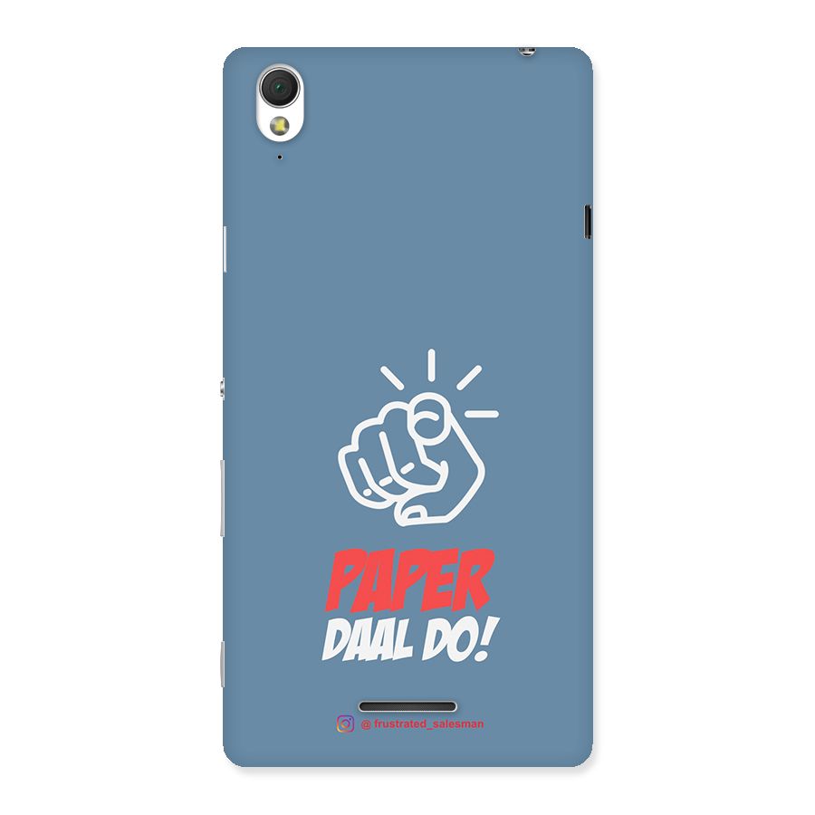 Paper Daal Do SteelBlue Back Case for Sony Xperia T3