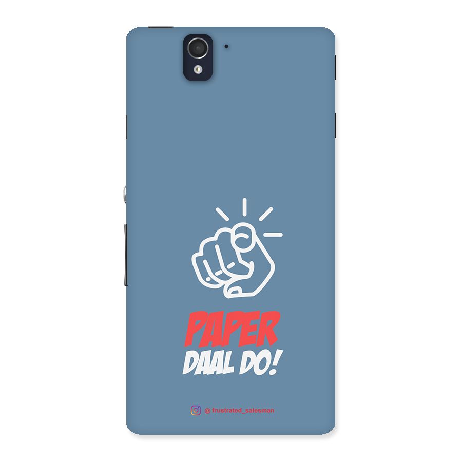 Paper Daal Do SteelBlue Back Case for Sony Xperia Z