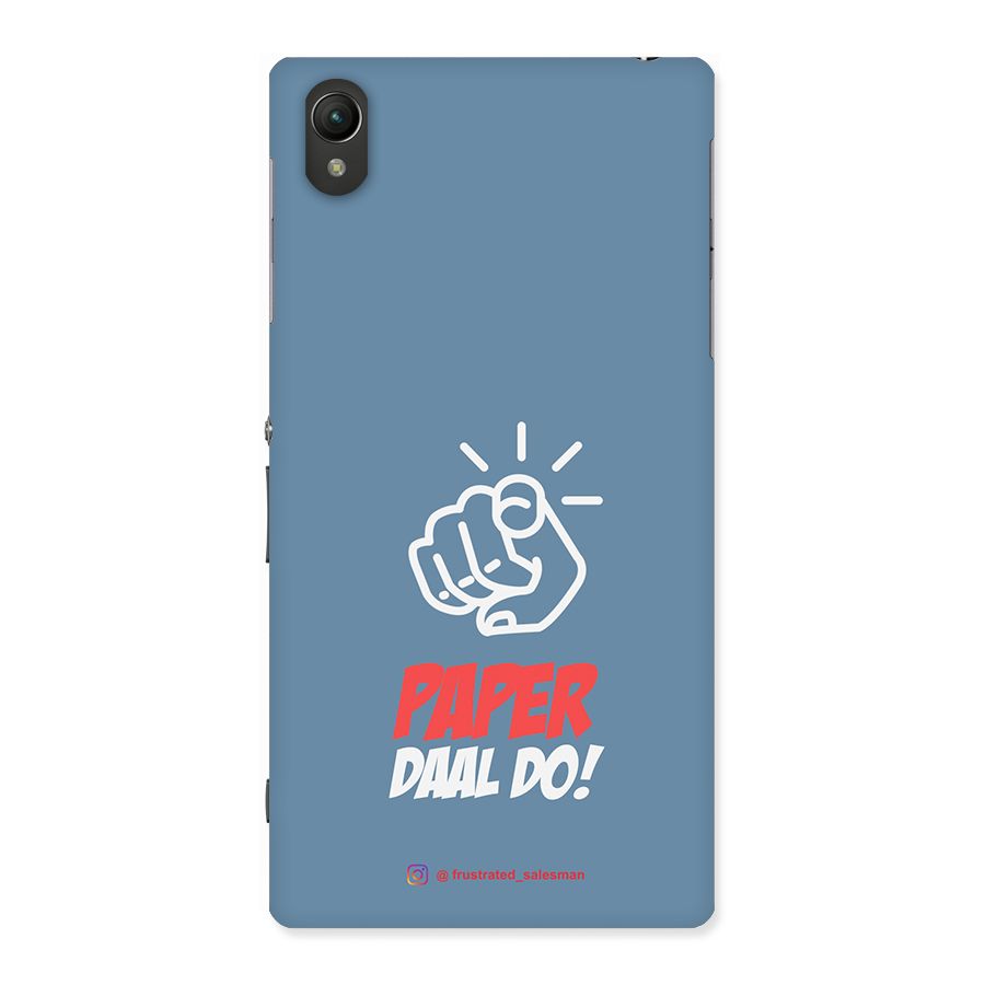 Paper Daal Do SteelBlue Back Case for Sony Xperia Z1