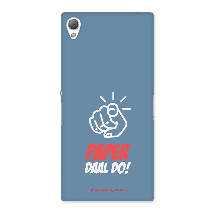 Paper Daal Do SteelBlue Back Case for Sony Xperia Z3