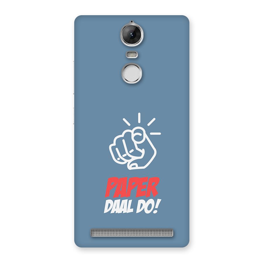 Paper Daal Do SteelBlue Back Case for Vibe K5 Note