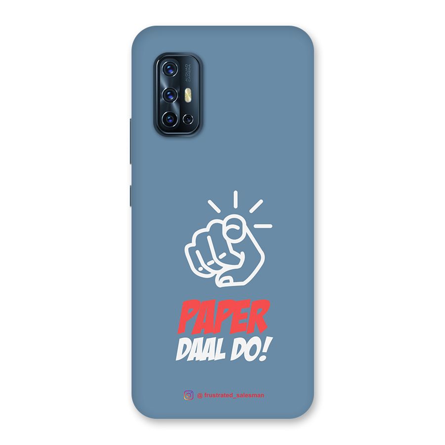 Paper Daal Do SteelBlue Back Case for Vivo V17