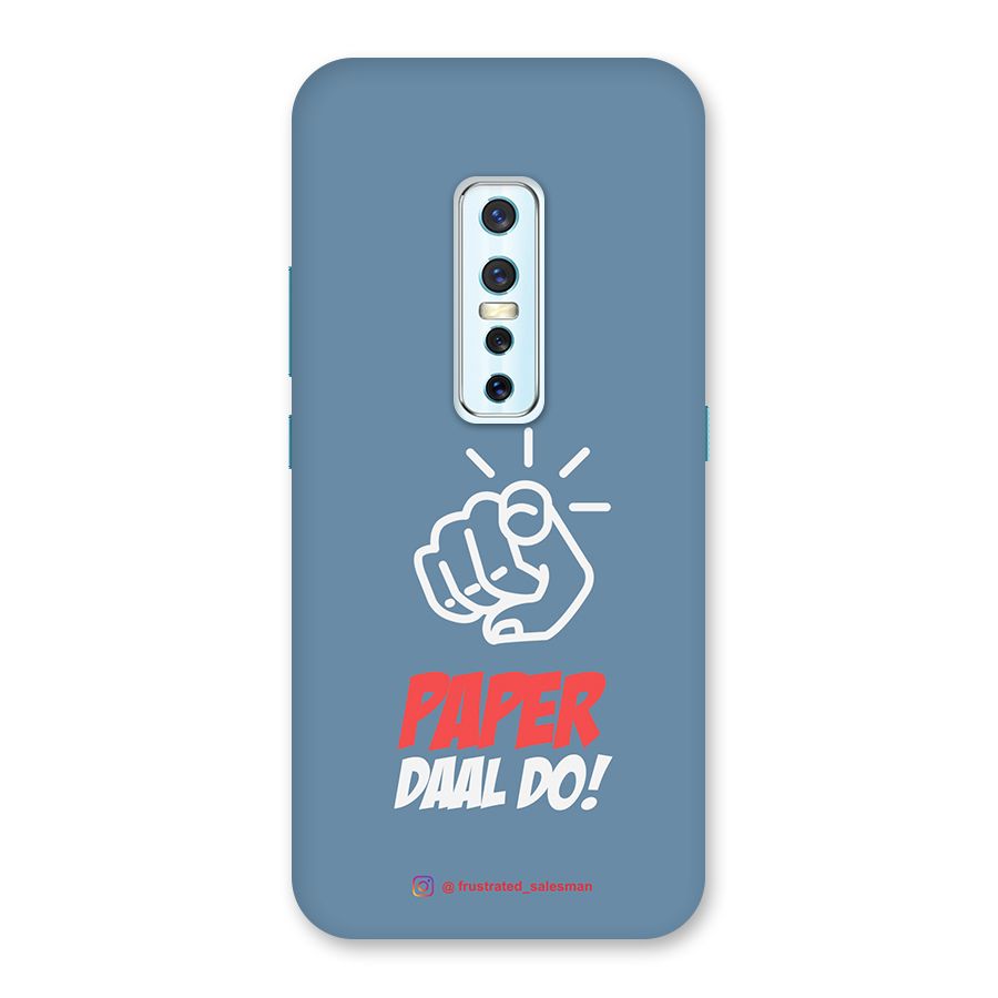 Paper Daal Do SteelBlue Back Case for Vivo V17 Pro