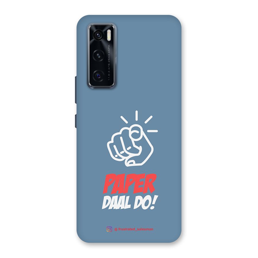 Paper Daal Do SteelBlue Back Case for Vivo V20 SE