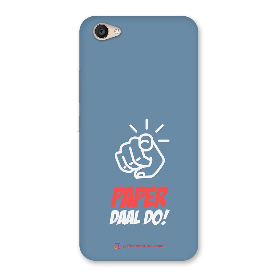 Paper Daal Do SteelBlue Back Case for Vivo V5 Plus